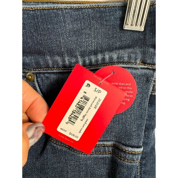 Spanx Distressed Skinny Jeans pull on boho 90s sz S/P - Picture 2 of 8